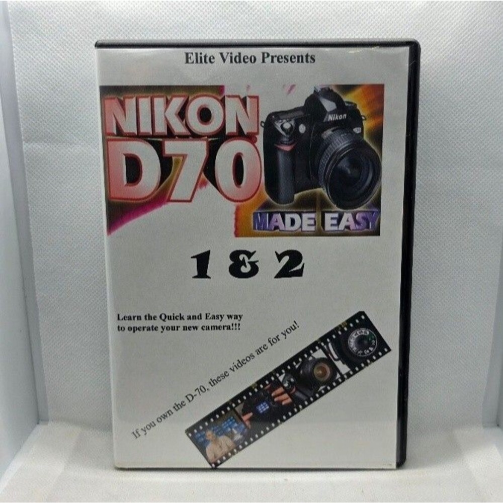 Elite Video Nikon D70 Made Easy 1 & 2 Instructional DVD Set